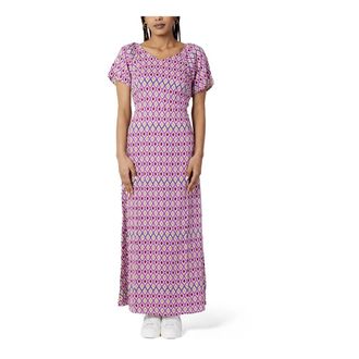 Only Diamantprint Midi Jurk Elegant Stijlvol - Dames - Maxi kleedjes - Veelkleurig - S - Kleedjes