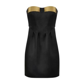 Elisabetta Franchi Short Dresses, female, Black, Size: S vestiti e tute poliestere