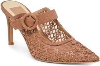 Dolce Vita Keekee Pointed Toe Pump in Mid Brown Cross Hatc at Nordstrom, Size 8.5