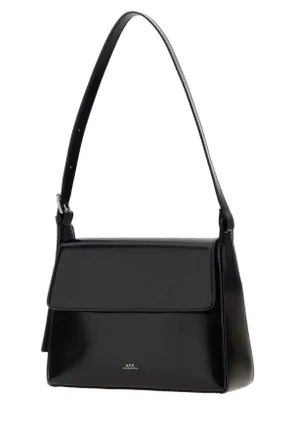 A.P.C. Vache Leather Shoulder Bag - Black