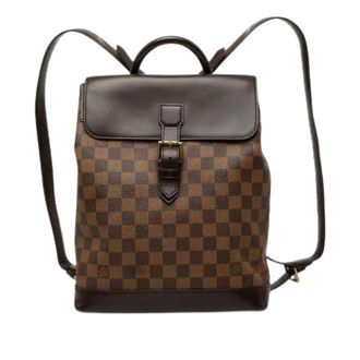 Louis Vuitton Pre-owned Damier Rugzak - Dames - Vintage Rugzakken - Bruin - ONE Size - Leer - Vintage