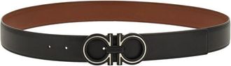 Ferragamo Black Cut To Size Reversible Belt