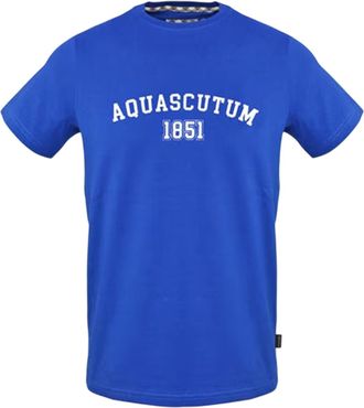 Aquascutum Heren Arch Logo T-Shirt (Luchtdruk)