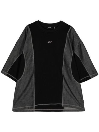 Five CM T-shirt con design color-block - Nero