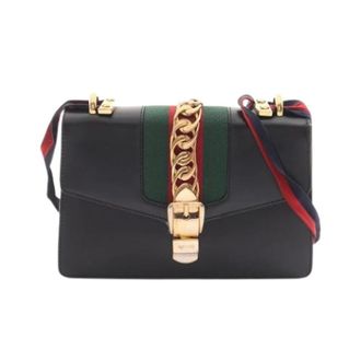 Gucci Pre-owned Cross Body Bags, female, Black, Size: ONE SIZE Pre-owned Shoulder Bag