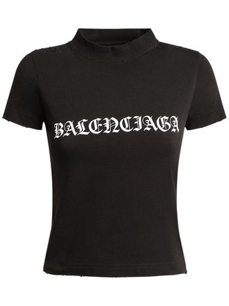 Balenciaga Skater Graffiti T-Shirt 'Heather Grey