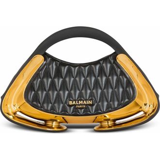 Balmain Quilted Small Jolie Madame Bag in Black at Nordstrom