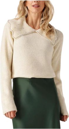 Y.A.S Dames Truien vesten Yascharma Ls Knit Pullover S. - Dames - Ronde hals truien - Wit - L - Polyester - Truien & Vesten