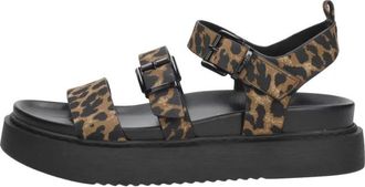 Tamaris Sandalen Plat - Dames - Sandalen - Bruin - 40 EU - Schoenen