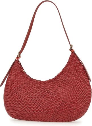 Dragon Diffusion Luna Piena Schoudertas - Dames - Schoudertassen - Rood - ONE Size - Leer - Tassen