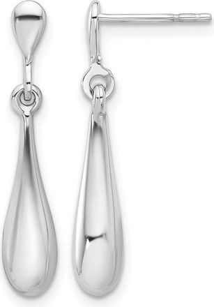Diamond2Deal 14K Gold Teardrop Shape Drop Dangle Earrings