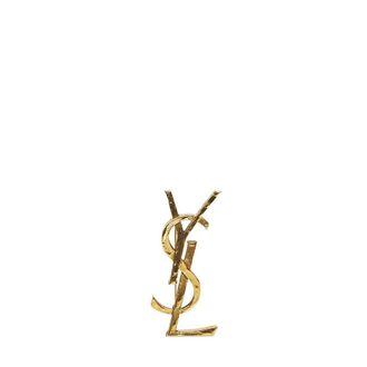 Saint Laurent Broche Cassandre - Accessories - Mujer - Amarillo - ONE SIZE