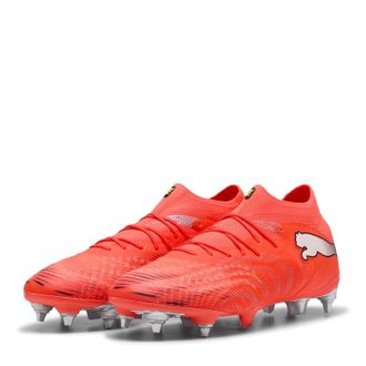 Puma Mens Future.1 SG Soft Ground Football Boots Red/Silver 11 UK