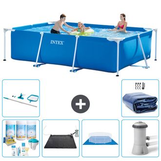 Intex Piscina Con Estructura Rectangular - 300x200x75 Cm - 7-piezas S20051