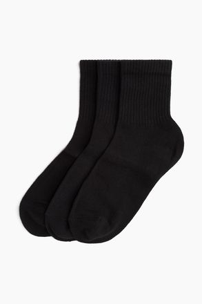 H&M 3er-Pack Socken - Schwarz