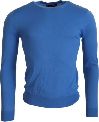 Dsquared2 Dsquared&sup2; Wool Long Sleeves Crewneck Pullover Mens Sweater (Pre-Owned)