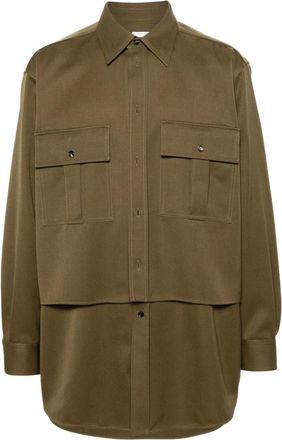 Bottega Veneta Camicia - Heren - Casual Overhemden - Groen - M - Overhemden