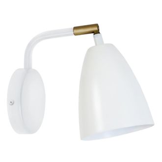 Tosel Aplique de pared metal Alt.15cm blanco ;Pantalla: blanco