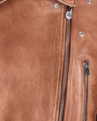 Peuterey Womens Leather Jacket Chipmunk