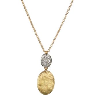 Marco Bicego Siviglia Diamond Pendant Necklace in Yellow Gold at Nordstrom, Size 16.5