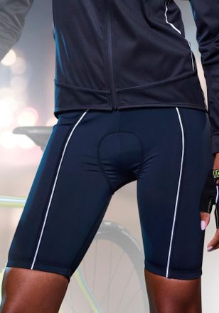 Vivance Radhose VIVANCE ACTIVE, Damen, Gr. XS (32/34), N-Gr, schwarz, Obermaterial: 78% Polyester, 22% Elasthan, unifarben, figurbetont kniefrei, Hosen Radhos