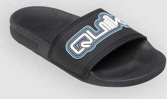 Quiksilver Rivi Wordmark Slide II Kids Sandalen schwarz