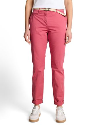 Tom Tailor Chinohose TOM TAILOR, Damen, Gr. 34, L&auml;nge 30, cozy pink, Web, Obermaterial: 86% Baumwolle, 10% Polyester, 4% Elasthan. Futter: 100% Baumwolle, unifar