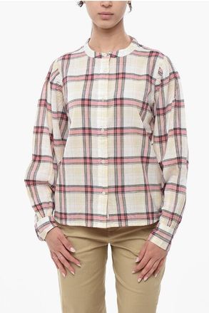 Woolrich Plaid Shirt With Mandarin Collar size Xxs