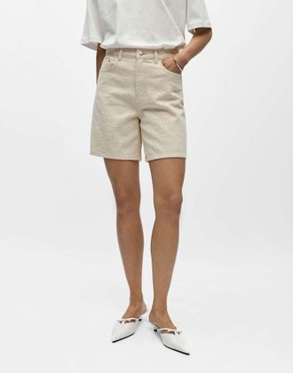 Object Pantaloncini di jeans color betulla-Neutro