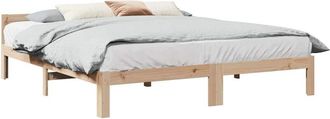 vidaXL Vidaxl - Estructura De Cama Sin Colch&oacute;n Madera Maciza De Pino 160x200 Cm