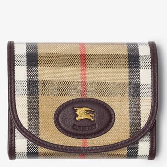 Burberry Check Highlands Compact Wallet