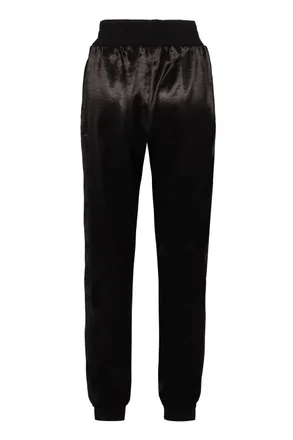 Dsquared2 Ribbed Elastic Ankle Cuffs Joggers - Black