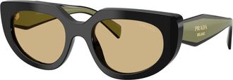 Prada Sunglasses, unisex, Black, Size: 53 MM 0PR D02S