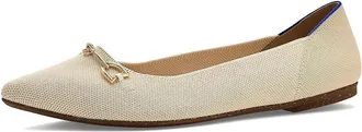 Rothy's The Double Bit Point II Womens Dress Flat Shoes Cream : 10.5 M, Textile