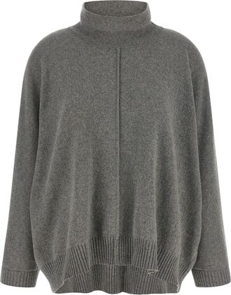 Alberta Ferretti Gray Cashmere Womens Cardigan
