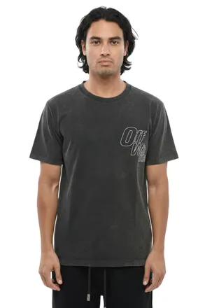 Off-white Dark Grey Crew Neck T-Shirt