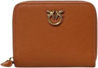 Pinko Pinko, Dames, Accessoires, Bruin, Maat: ONE Size Leer