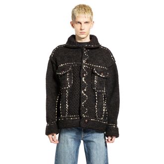 KAPITAL Wool Hand Knit Cowichan G-Jacket