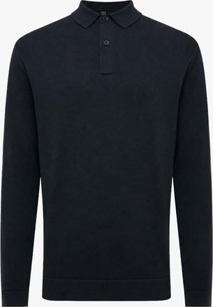 Genti Polo Longsleeve | Donkerblauw