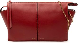 Celine Pre-owned Celine Trifold Leather Clutch On Chain Ladies F-GM 1197