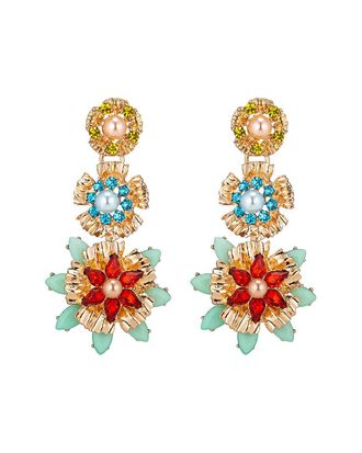Eyecandy LA Eye Candy La Rebecca Crystal Statement Earrings