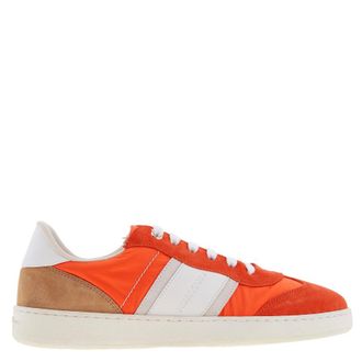 Ferragamo Dioniso Panelled Low-Top Sneakers, Size 7