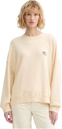 American Vintage Atubay Sweatshirt - Dames - Sweatshirts - Beige - L - Katoen - Hoodies & sweatvesten