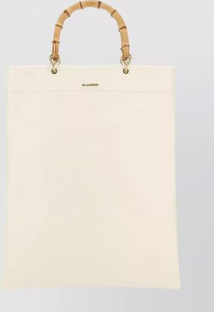 Jil Sander market tote medium leather tote bag