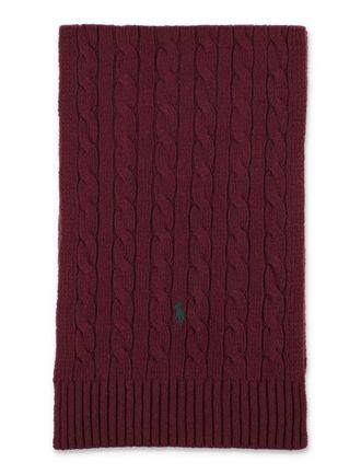 Polo Ralph Lauren Wool-Blend Cable-Knit Scarf