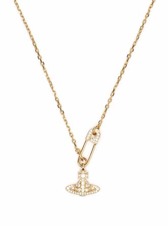 Vivienne Westwood logo pendant necklace - Gold