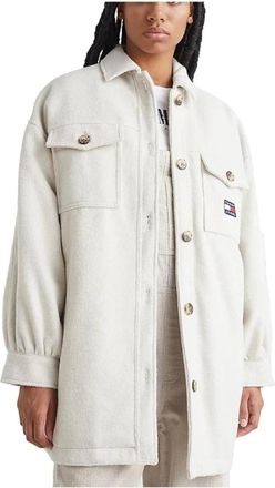 Tommy Hilfiger Lichtgewicht Jas - Dames - Zomerjassen - Beige - S - Wol - Jassen