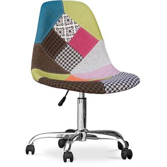 Winner Winner - Silla De Oficina Con Ruedas - Silla De Escritorio - Tapizada En Patchwork - Simona