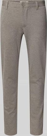 Only & Sons Slim Fit Chino aus Viskose-Mix Modell MARK in Hellbraun, Gr&ouml;&szlig;e 28/32