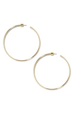 Jennifer Fisher Thread Hoops, 2.5-Inch in Gold at Nordstrom